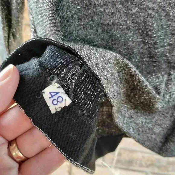 1950's Black Sparkle top - Picture 3 of 6